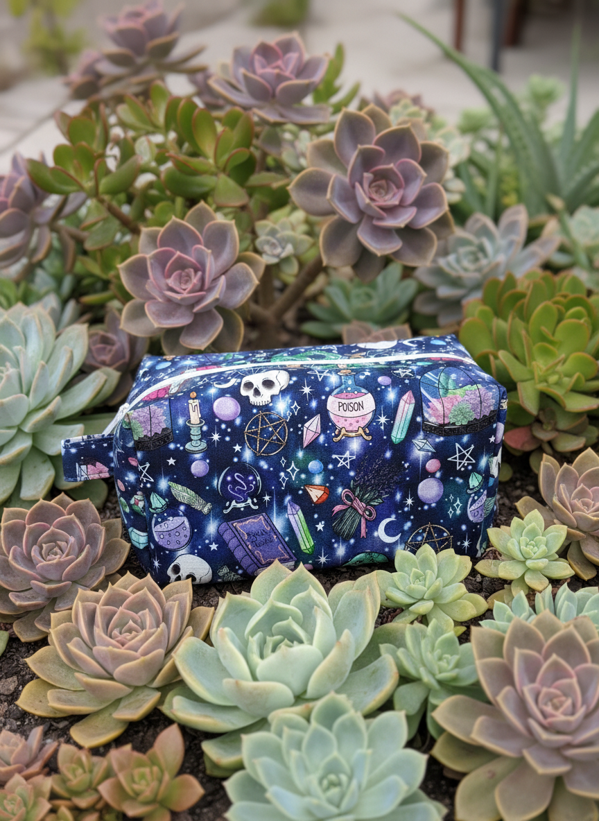 Patterned Make up Pouch and Shave bags