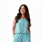 Barrel Leg Co-ord Top – Cotton or Cotton Linen-Effect Fabric