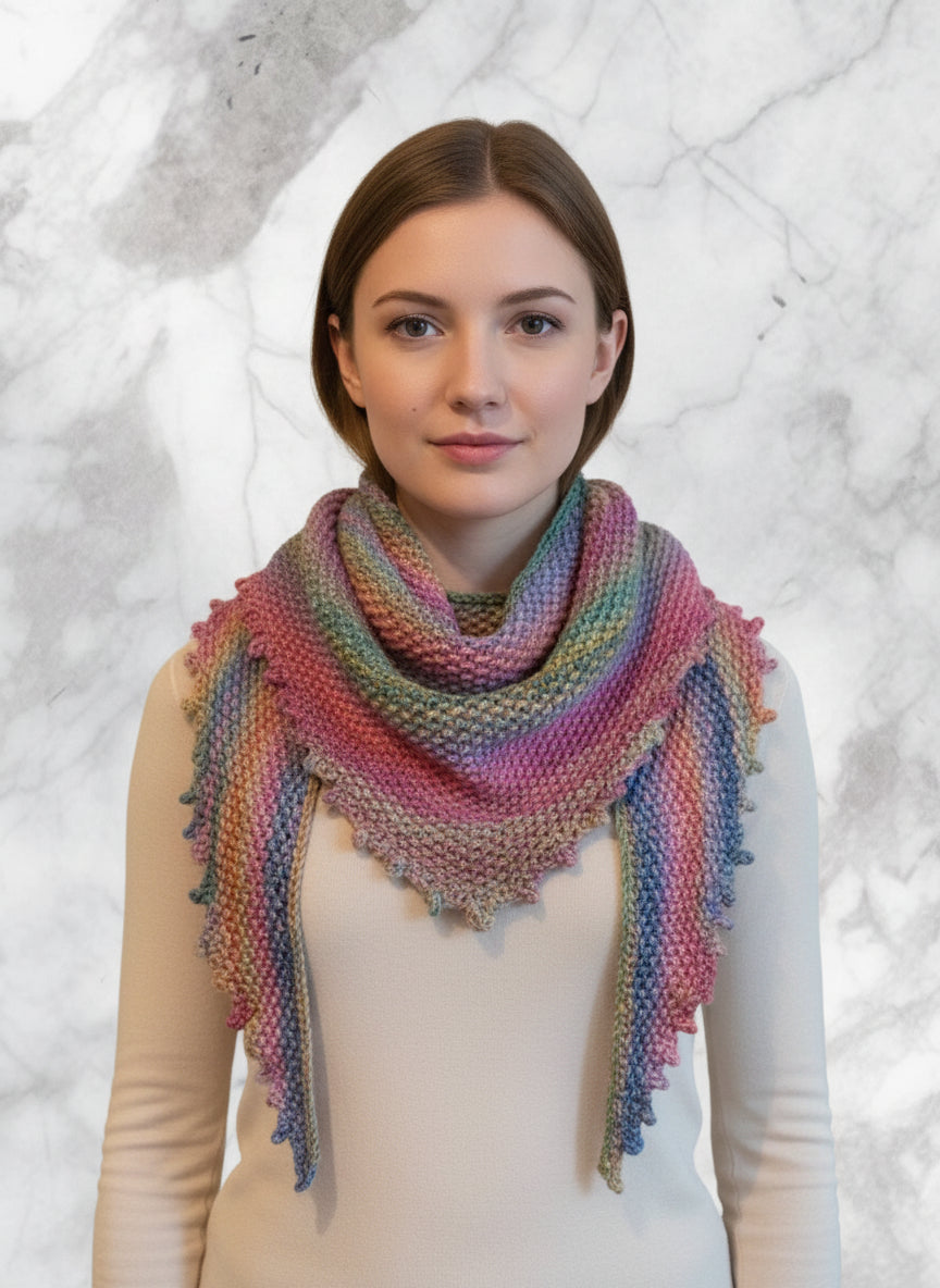 Handmade multi-colour neckwarmer – kids accessory | Snazzy Sproglets