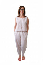 Made to Order Handmade Barrel Leg Pants – Cotton or Cotton Linen-Effect Fabric