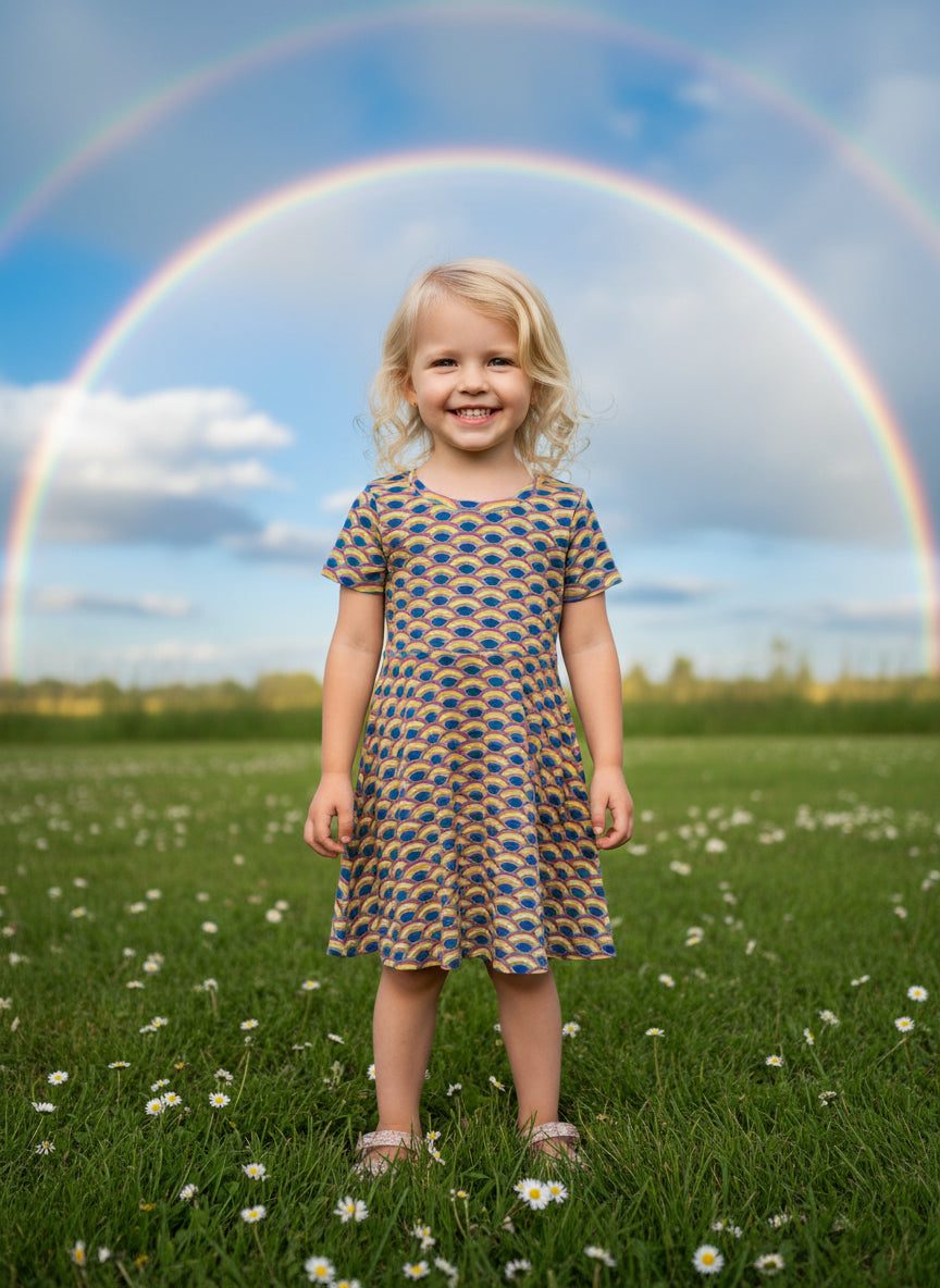 Swing dress Rainbows