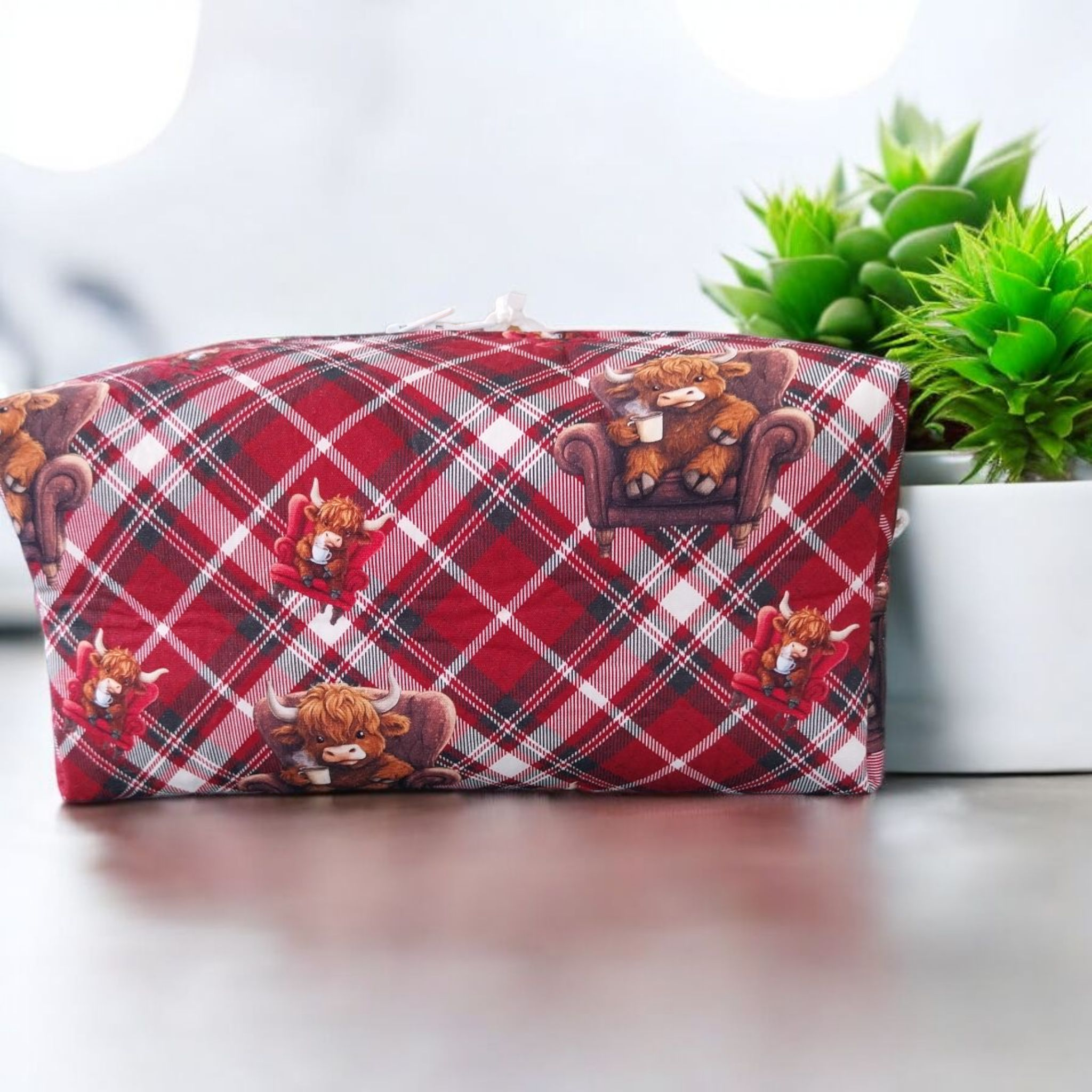 Make up Pouch Red Highland Cows