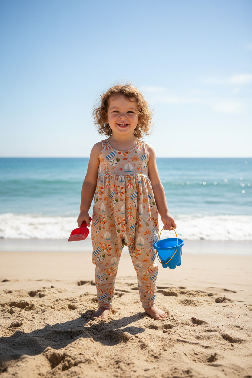 baggy fit beach romper