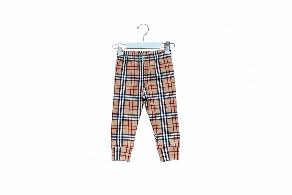 Burberry inspired joggers snazzy sproglets
