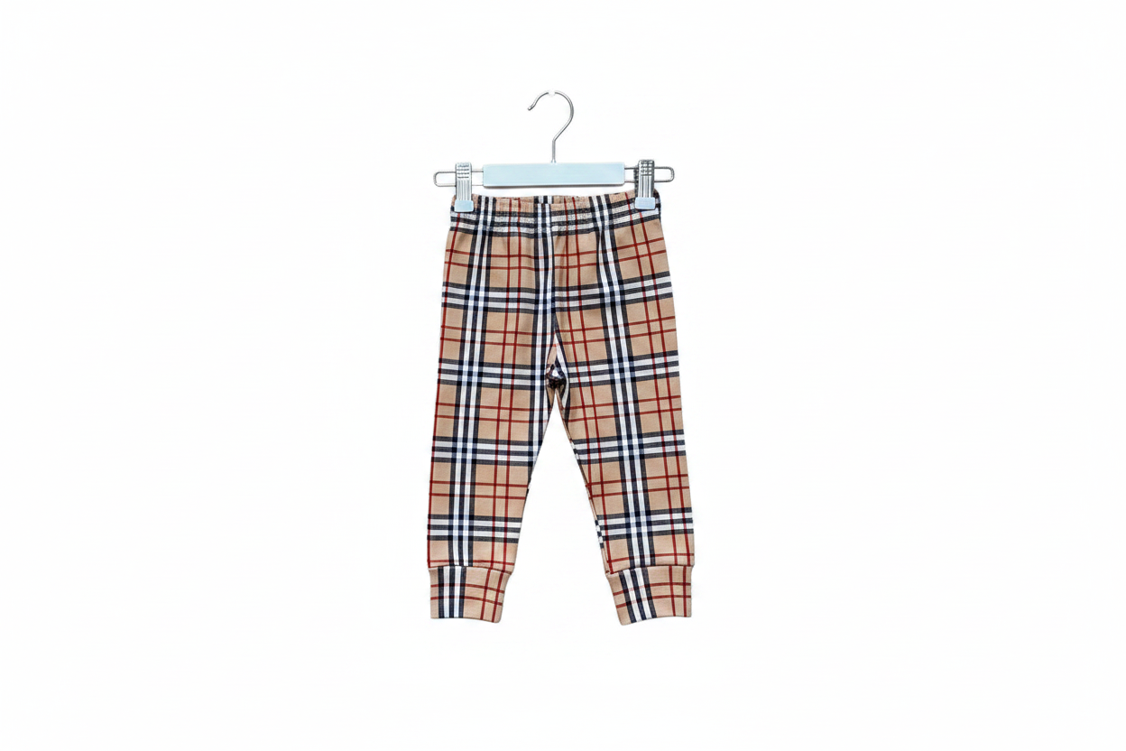 Burberry inspired joggers snazzy sproglets