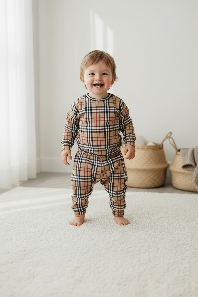 Burberry look outfit - snazzy sproglets