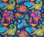 Kids colourful dinosaur romper – handmade in the UK | Snazzy Sproglets