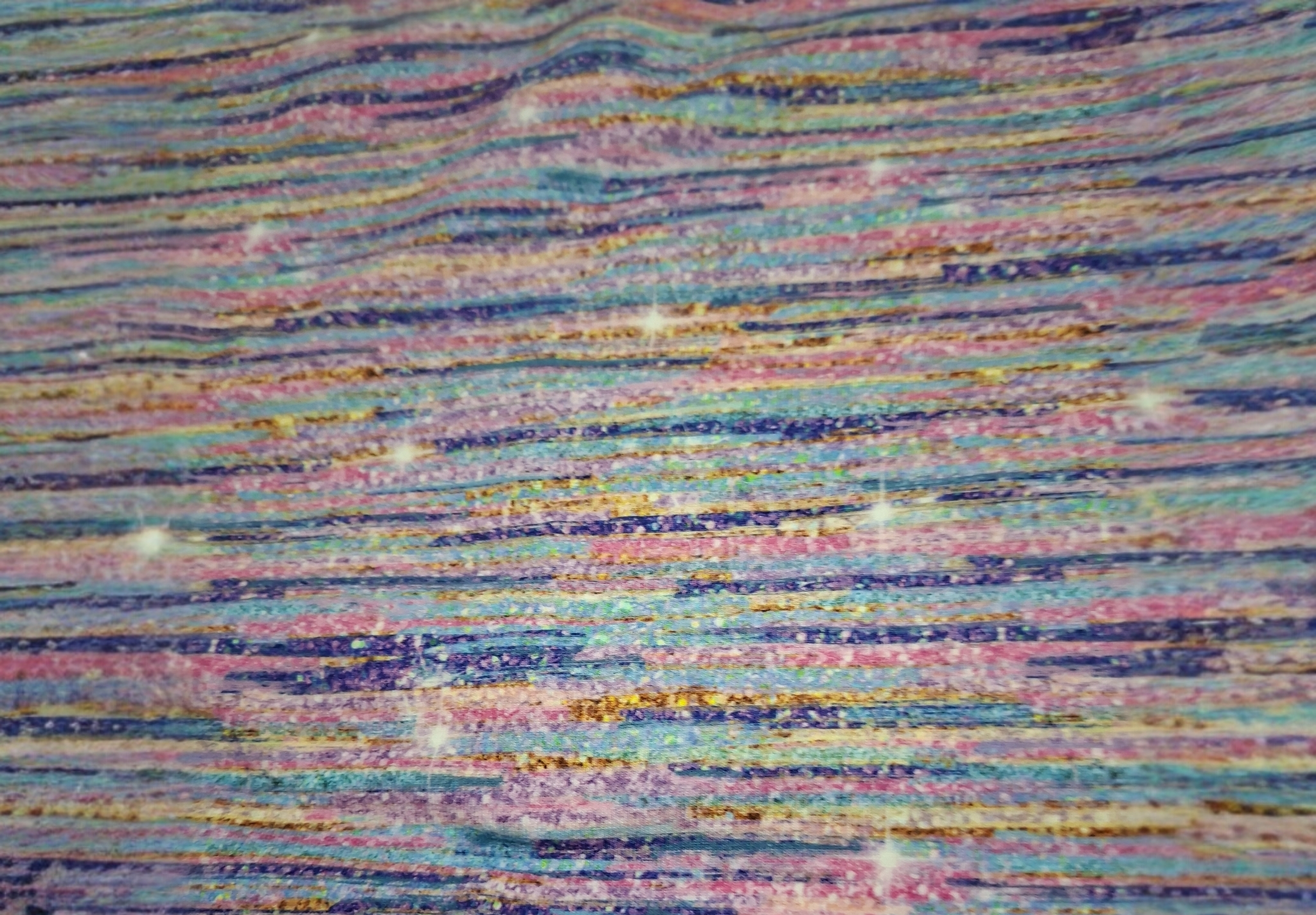 Multicolored fabric with wavy pattern