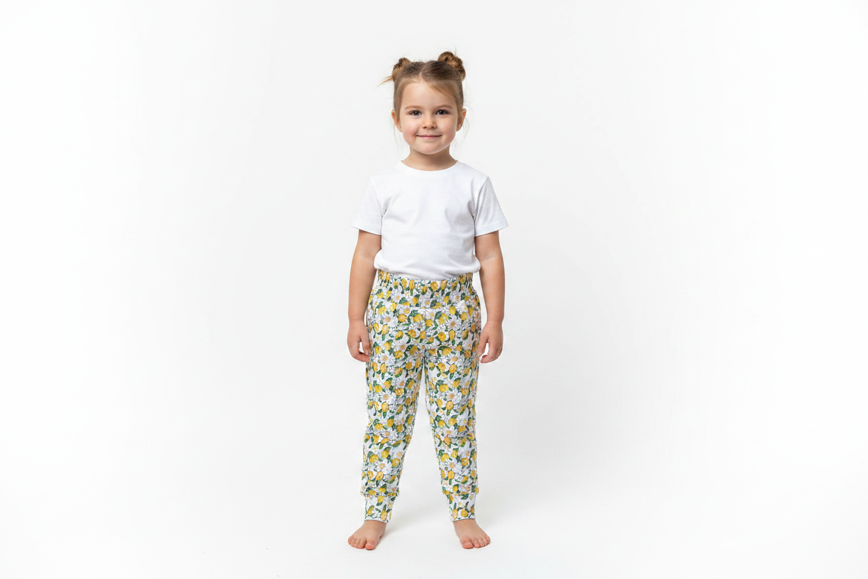 joggers with lemons print-snazzy spoglets
