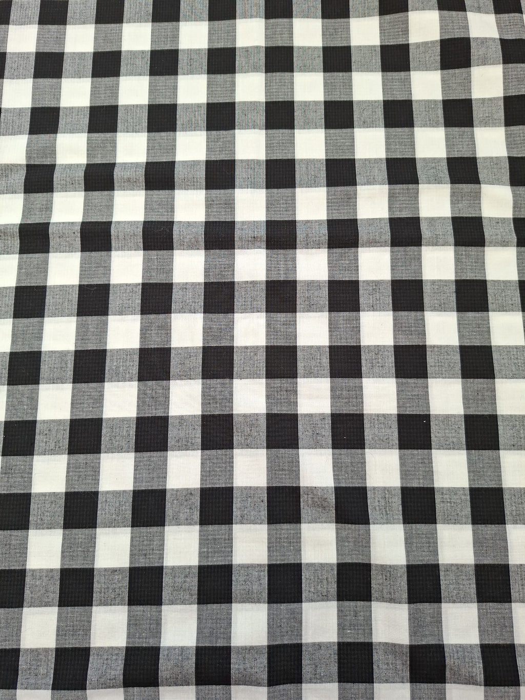 Kids Black and White Check Cotton Ankle Length Barrel Leg Pants