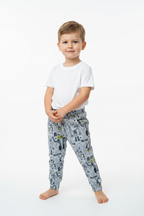joggers with robot print-snazzy sproglets