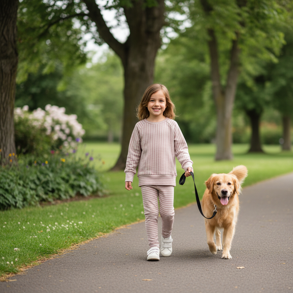 Clothing set Pink Stripe leggings